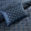Kumasinova Elegant 7 PCS Sequin Jacquard Comforter Set,Bedding Sets with Decorative Pillows,Shams,Bed Skirt,Brushed Polyester Reverse - 4 of 4