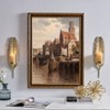 Danya B Ava 17" Gold Feather Wall Candle Sconces (Set of 2) - 2 of 4