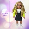 18 Inch Dolls with Soft Hair and Accessories – Soft Body 18 inch Doll with Poseable Vinyl Arms & Legs, Dress Outfit – Cute 18" Doll Set for Girls - 4 of 4