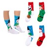 Joyfy 2025 Christmas Advent Calendar: 12-Pair Warm Cotton Socks for Adult Women – 4 Knee-High & 8 Low-Cut Styles, Countdown Calendar for Xmas - 4 of 4