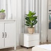 Artificial Fiddle Leaf Fig Plants 22''-39'' Fake Ficus Lyrata Plant , Perfect for Home Indoor Outdoor Office Modern Decor - 3 of 4