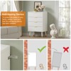 Drawer Dresser Tall, Dresser Storage Chest Cabinet Organizer, Wood Chest of Drawers for Bedroom, Living Room, Hallway, Entryway - 4 of 4
