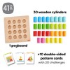 HABA Rainbow Risers - Wooden Pegboard Preschool Learning Toy with Challenge Cards - 2 of 4