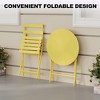 Bistro Table and Chairs Set, 3 Piece Foldable Patio Furniture Set, Outdoor & Indoor Bistro Set for Patio Balcony Porch Poolside, 2 Chairs and 1 Table - 4 of 4