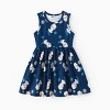 PATPAT Disney Princess Frozen Elsa Anna Toddler Girl Dresses 2 Pack 2pk Sleeveless and Ruffle Sleeve Dress Set 2-6 Years - 4 of 4
