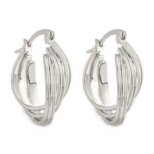 SHINE by Sterling Forever Emery Triple Row Layered Earrings - 1 of 4