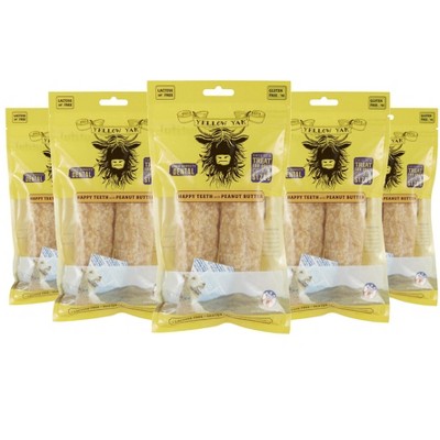 Yellow Yak Happy Teeth With Peanut Butter Dog Dental Chew - Case Of 5/4 Oz  : Target