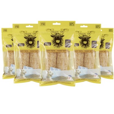 Yellow Yak Happy Teeth with Peanut Butter Dog Dental Chew - Case of 5/4 oz