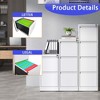 4 Drawer Vertical File Cabinet with Lock, Metal Locking Filing Cabinet , Steel File Storage Cabinet for A4/Letter/Legal Size File - 3 of 4
