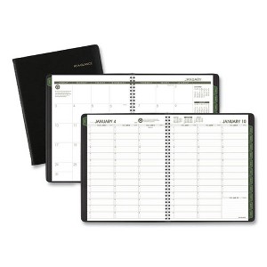 Recycled Weekly Vertical-Column Format Appointment Book, 11 x 8.25, Black Cover, 12-Month (Jan to Dec): 2025 - 1 of 4