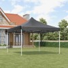 10 x 10 Pop Up Canopy Tent, Heavy Duty Outdoor Canopy with 3 Removable Sidewalls Wheeled Carry Bag, Stakes and Nails - 2 of 4