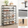 MaseiKar 8 Tier Shoe Rack, Large Capacity Shoe Storage Organizer for 30+ Pairs of Shoes, Front Door Entrance, Entryway, Hallway, Closet, Space Saver - 2 of 4