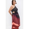 Women's Plus Size Aliza Print Pleat Maxi Dress - sienna | CITY CHIC - 2 of 4