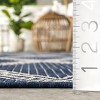 Nuloom Naya Trellis 8x10 Indoor/Outdoor Area Rug for Living Room Patio Deck Front Porch Kitchen, Navy/Ivory - 3 of 4