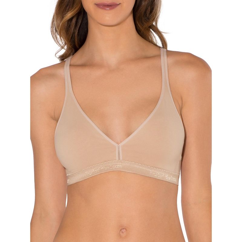 Fruit of the Loom Women's Wirefree Cotton Bralette 2-Pack, 2 of 5