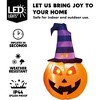 Joyfy 5 FT Halloween Inflatables Outdoor Decorations, Pumpkin Inflatable with Witch Hat, Built-in LEDs for Halloween Party Yard Garden Lawn Decoration - 2 of 4