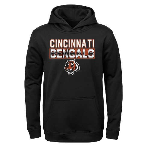 Nfl Cincinnati Bengals Boys' Long Sleeve Performance Hooded Sweatshirt :  Target