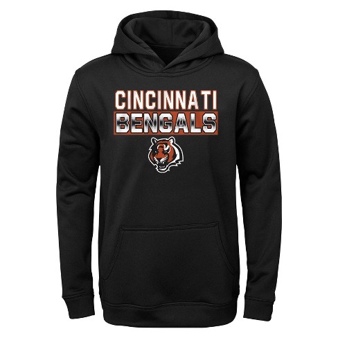 Nfl Cincinnati Bengals Boys' Long Sleeve Performance Hooded