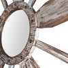 Montauk Weathered Boat Paddle Wall Mirror White/Blue - StyleCraft: No Assembly, Round Shape, Glass & Iron - 2 of 4