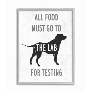 Stupell Industries Kitchen All Food to the Lab Animal Dog Pun - 1 of 4