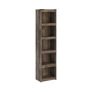 Signature Design by Ashley 72.01" Trinell Pier Brown: Modern Style, 4-Tier Open Shelf Storage, MDF Composite - 1 of 4