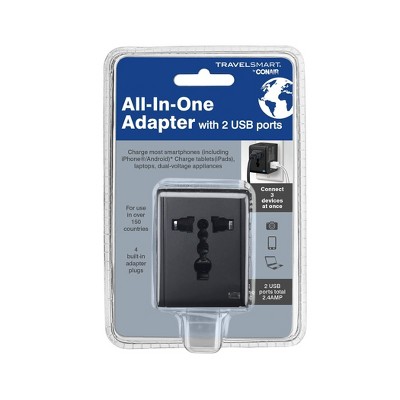 Travel Smart by Conair All-in-One Adapter - Black