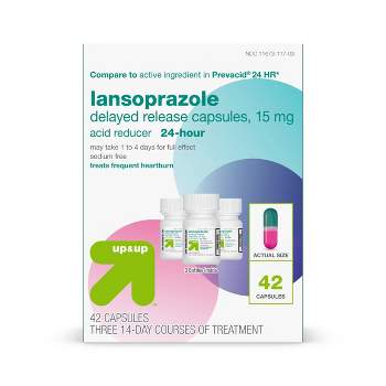 Lansoprazole 15mg Acid Reducer Delayed Release Capsules - 42ct - up & up™