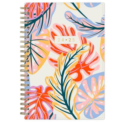 Blue Sky Artisans and Makers 2024-25 Weekly/Monthly Planner 8"x5" Artisans and Makers Tropical Leaves: Agenda, Daily Planner