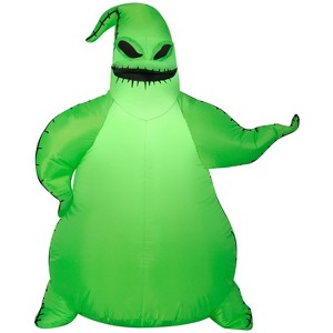 Nightmare Before Christmas Airblown Inflatable Green Oogie Boogie Disney, 3.5 ft Tall, Green - 1 of 4