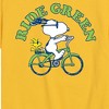 Boys' - Peanuts - Ride Green Short Sleeve Graphic T-Shirt - 2 of 4