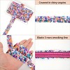 Alilang Elastic Sequin Trim, 1.2 Inch 3 Row Multicolored Flat Glitter Paillette Sequin Ribbon, Metallic Stretch Sequin Strip Sewing DIY Craft, 4 Yards - 3 of 4