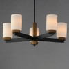 Maxim Lighting Ruffles 5 - Light Chandelier in  Black/Antique Brass - 3 of 4