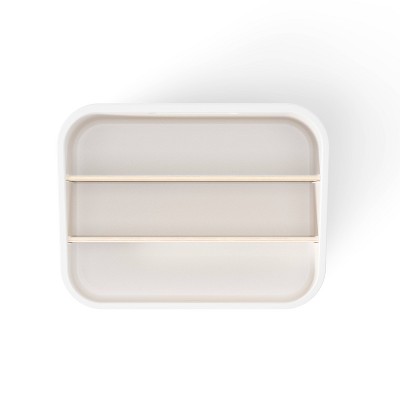 Bellwood White and Natural Three-Tier Packet Organizer