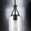 Urban Ambiance Luxury Contemporary Pendant 12.5''H x 6.375''W,  Midnight Black Finish,  Mesa Collection, UHP4373 - 4 of 4