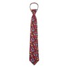 Jacob Alexander Men's Christmas Tree Décors Snowman Gingerbread Gifts Snowflakes Pre-Tied Zipper Neck Tie - 2 of 3