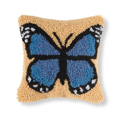 Blue butterfly hot sale pillow