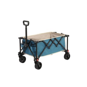 KTMBDW Collapsible Folding Outdoor Utility Wagon for Sports, Garden, Camping, and Shopping, Heavy Duty, Large Capacity - 1 of 4