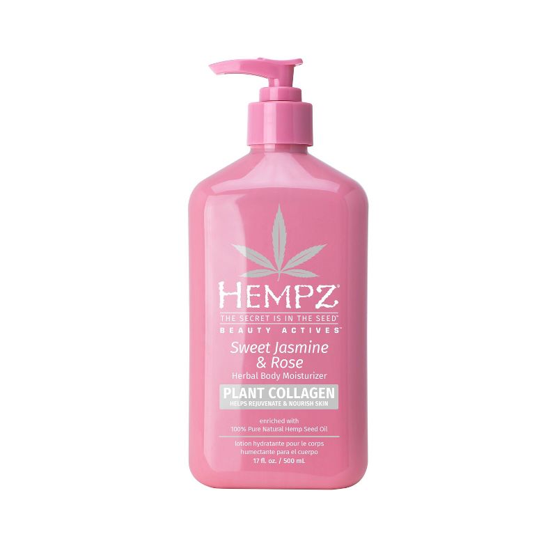 Hempz Collagen Infused Herbal Body Lotion - Sweet Jasmine and Rose, 1 of 6