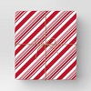 40" 220 sq ft Christmas Roll Wrap Red/White Diagonal Stripe - Wondershop™ - 2 of 3