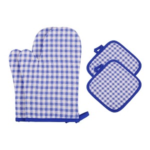 REGALWOVEN Oven Mitts and Pot Holders Sets 2 Pcs Heat Resistant Kitchen Oven Gloves and Pot Holders for Kitchen - 1 of 4