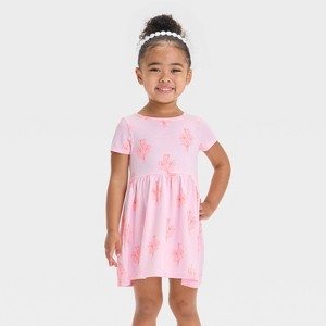 Toddler Girls' St. Patrick's Day Short Sleeve Dress - Cat & Jack™ - 1 of 3