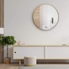 FONTOI 32" Round Bathroom Vanity Mirrors, Dressing Mirror for Bathroom Living Room Bedroom, Gold, 32"*1.1"*32" - 4 of 4