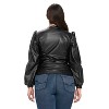 L I V D Women's Vegan Leather Wrap Top - 3 of 3