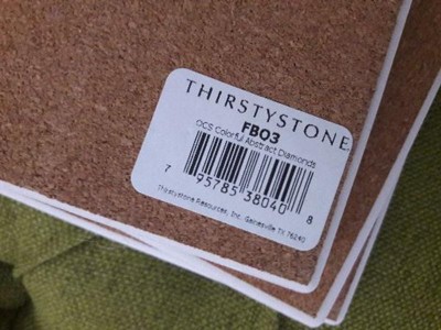 4pk Ceramic Rainbow Diamond Print Coasters - Thirstystone : Target