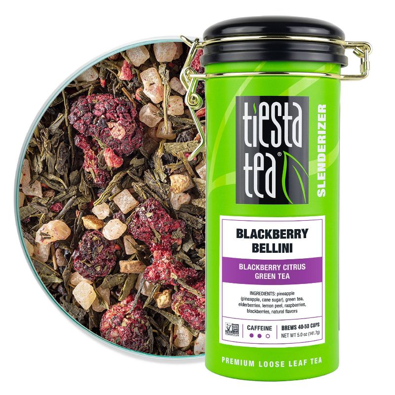 Tiesta Tea Blackbery Bellini, Green Loose Leaf Tea Tin - 5oz, 1 of 5