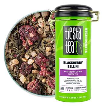 Tiesta Tea Blackbery Bellini, Green Loose Leaf Tea Tin - 5oz