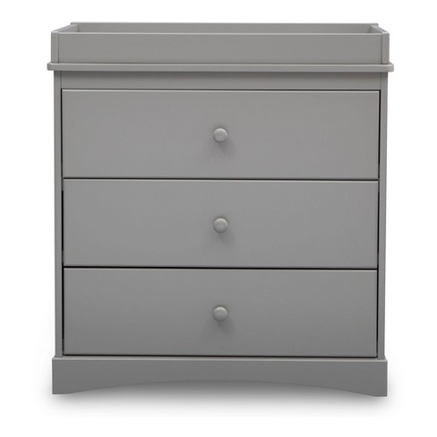 Delta Children Skylar 3 Drawer Dresser With Changing Top Gray Target