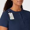 Wink RENEW Women's Mandarin Collar Tuck-In Scrub Top, 5X. - 3 of 4