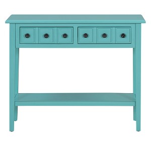 Bella Depot 38.2" Rustic Console Table with Open Shelf - 1 of 4