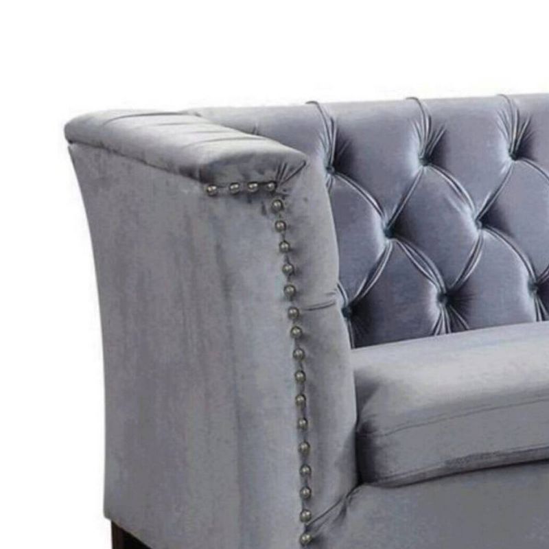 82&#34; Honor Sofa Blue - Acme Furniture, 5 of 9
